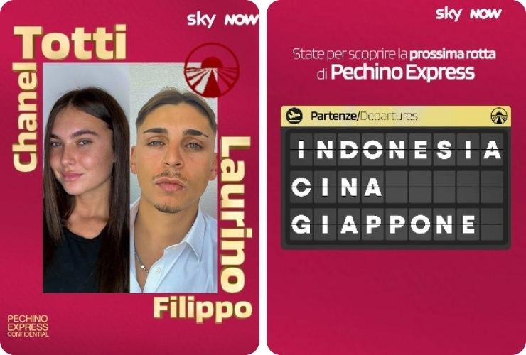 Ilary Blasi e Filippo Laurino, scritte Indonesia, Cina e Giappone