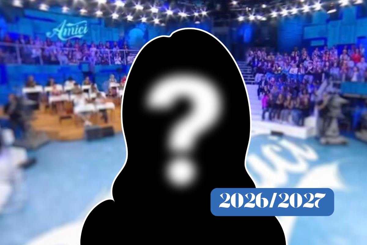 Amici, sagoma persona con interrogativo, scritta 2026/2027