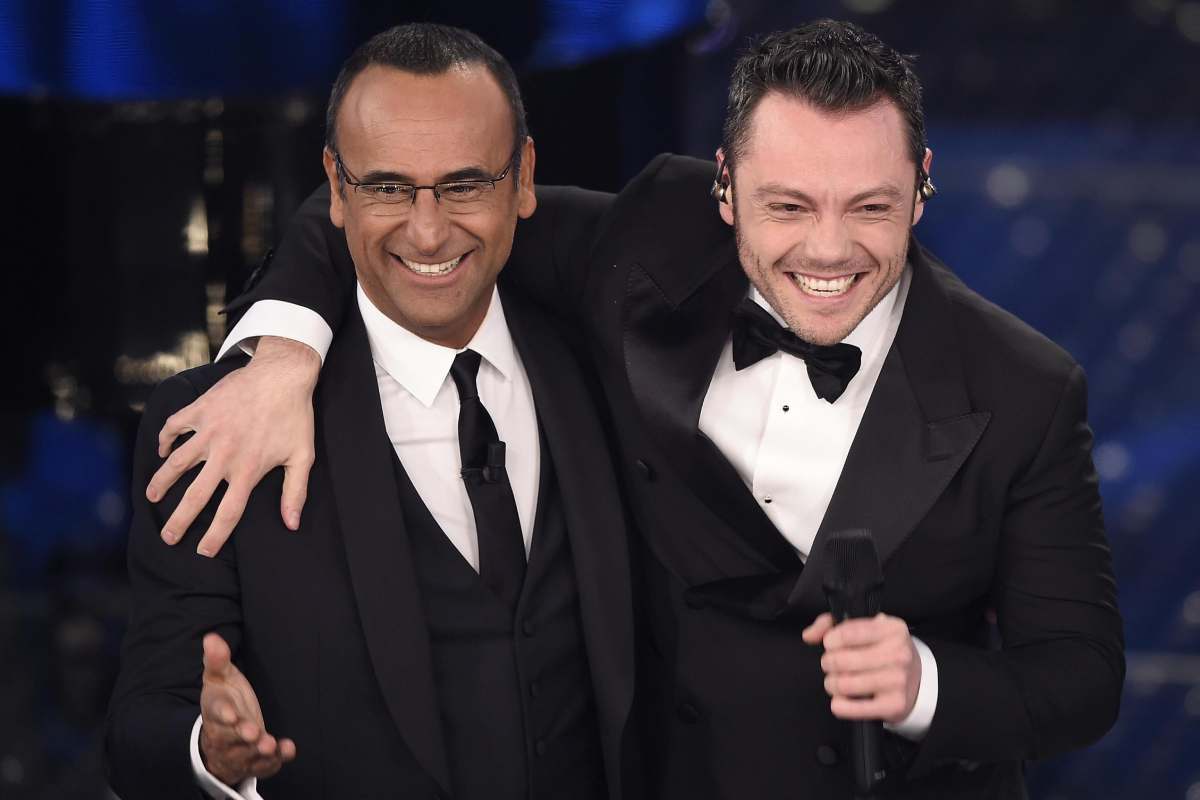 Carlo Conti e Tiziano Ferro