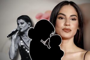 Manina, Alessandra Amoroso e Giulia De Lellis, sagoma mamma con bambino