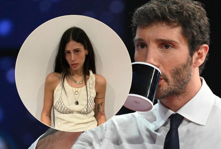 Stefano De Martino con tazza alla bocca, Gilda Ambrosio