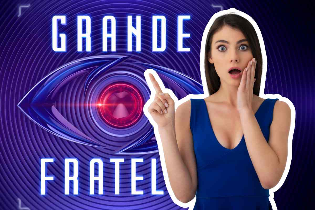 grande fratello logo donna che indica